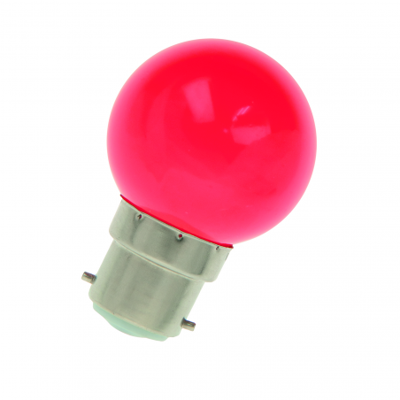 Ampoule B22d 1W ROUGE pour guirlande