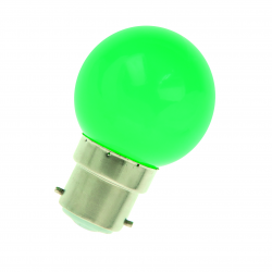 Ampoule B22d 1W VERT pour guirlande