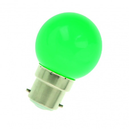 Ampoule B22d 1W VERT pour guirlande