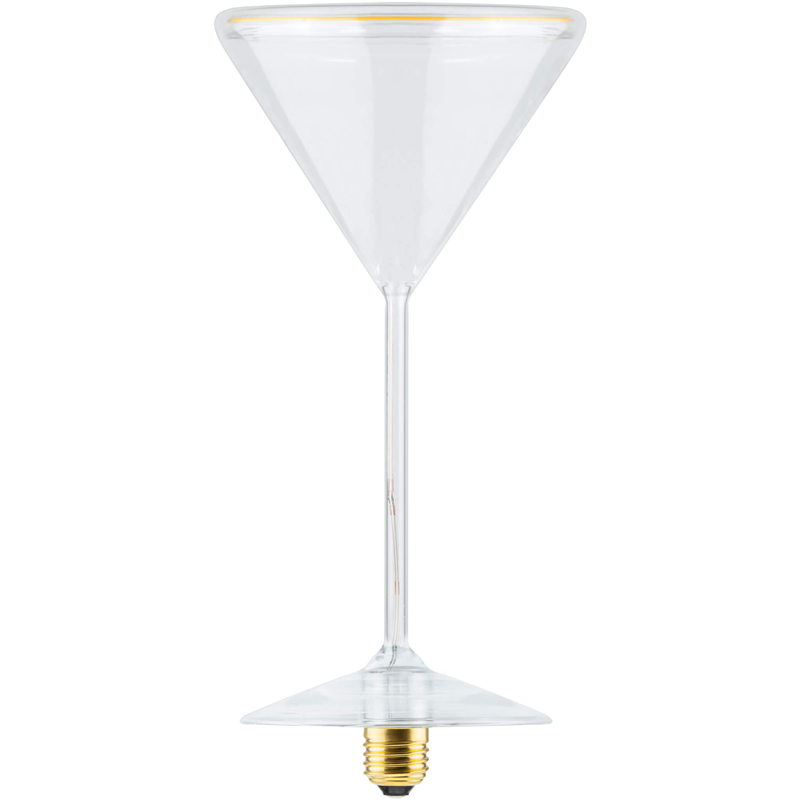 Ampoule Led déco 6W 2200K E27 Forme Verre Martini