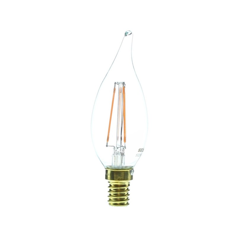 Ampoule Led 3.5W 2200K E14 Forme coup de vent claire - Segula Vintage Line